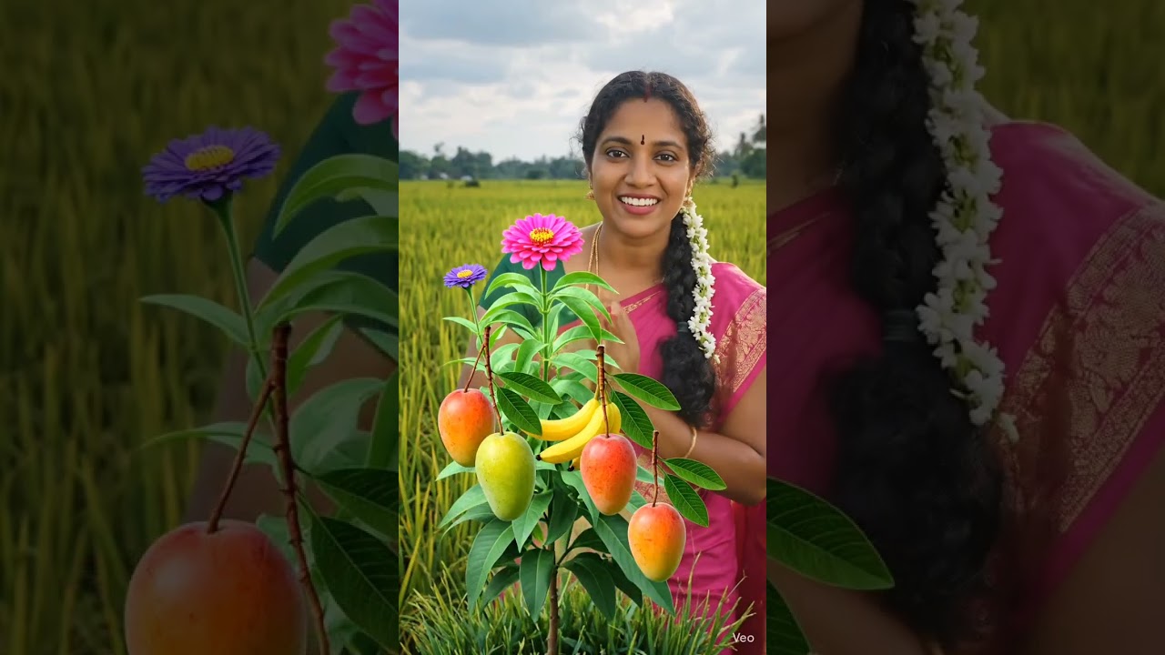 இயற்கை வயல்வெளிகள் அழகிய பெண்கள் சொல்லும் இயற்கை காணுங்கள் கண்களுக்கு இனிமையாக# இயற்கையும் அழகும் #🙏