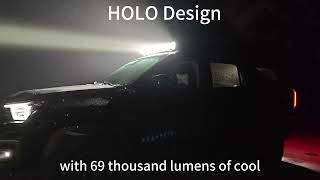 Holo X-Array Led Light Bar Kit 4X4 Off-Road Beast Mode Super Bright Spotflood Combo