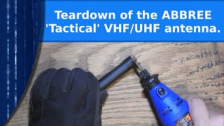 Ham Radio - Tear down of the ABBREE tactical VHF/UHF antenna.