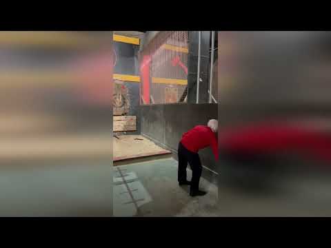 Hilarious video shows grandma, 88, nailing axe-throwing game