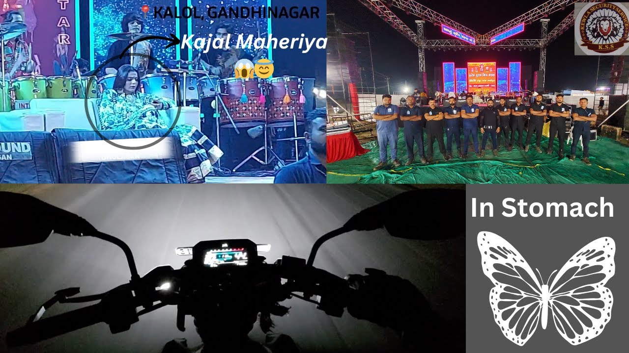 My Another Event with Gujarati Singer🎤😇 @kajalmaheriyaofficial4668 | @vikyrider
