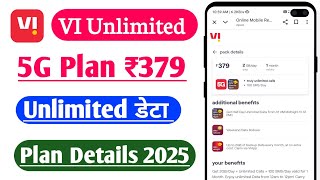 VI Unlimited recharge plan Rs 379 All Details