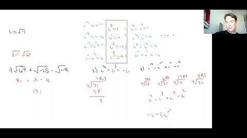 Pre-Calculus: 2.4 (Complex Numbers)