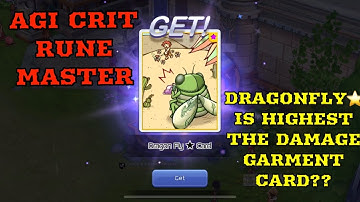 NEW UPGRADE: DRAGONFLY ⭐️ CARD REVIEW AGI CRIT RUNE MASTER