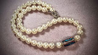Pearl Necklace Made With Bead from Curiosities Box 