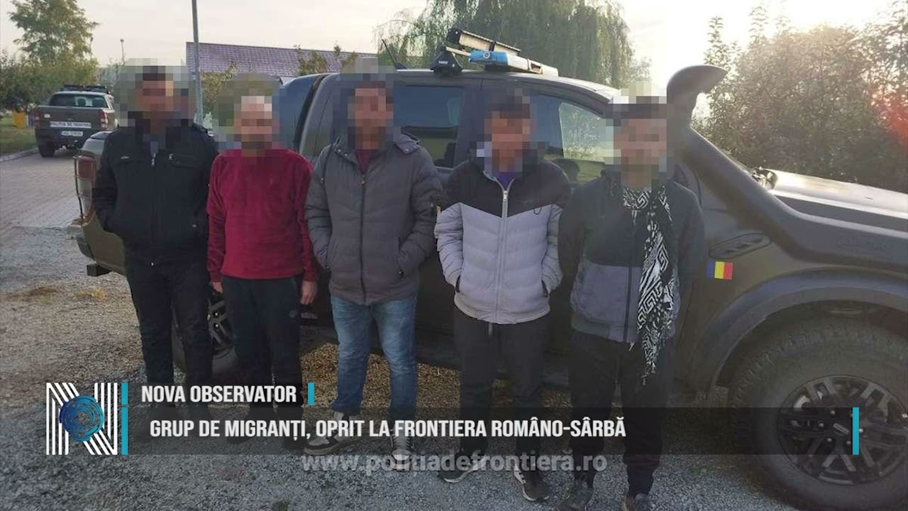 Grup de migranți, oprit la frontiera româno-sârbă
