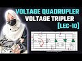 10. VOLTAGE TRIPLER|  VOLTAGE QUADRUPLER | VOLTAGE MULTIPLIER | AC ANALYSIS | SECRETS OF PHYSICS