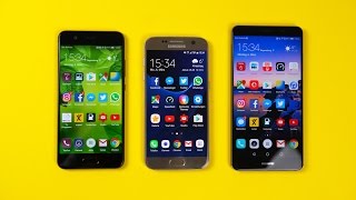 Huawei P10 Vs. Samsung Galaxy S7 Vs. Huawei Mate 9 Benchmark Swagtab