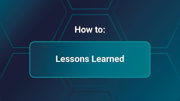 Lessons Learned
