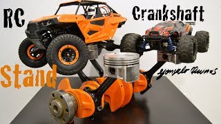 DIY Rc car Stand from a Crankshaft and Pistons