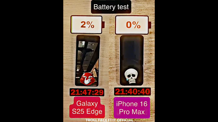 Samsung Galaxy s25 ultra vs iphone 16 pro max Battery test।Samsung।IPhone।troll edit। #shorts