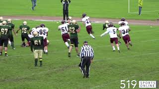 WCSSAA Football (Senior) - Mac Roy with a pick six for the Bluevale Knights