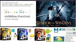 DICAS 1946 -ESTREIA 12:00- WINDEV EXCEL 7 xlsNbRow 2