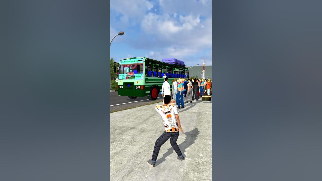 Tnstc bus driver dance with passenger bussimulatorindonesia shorts 