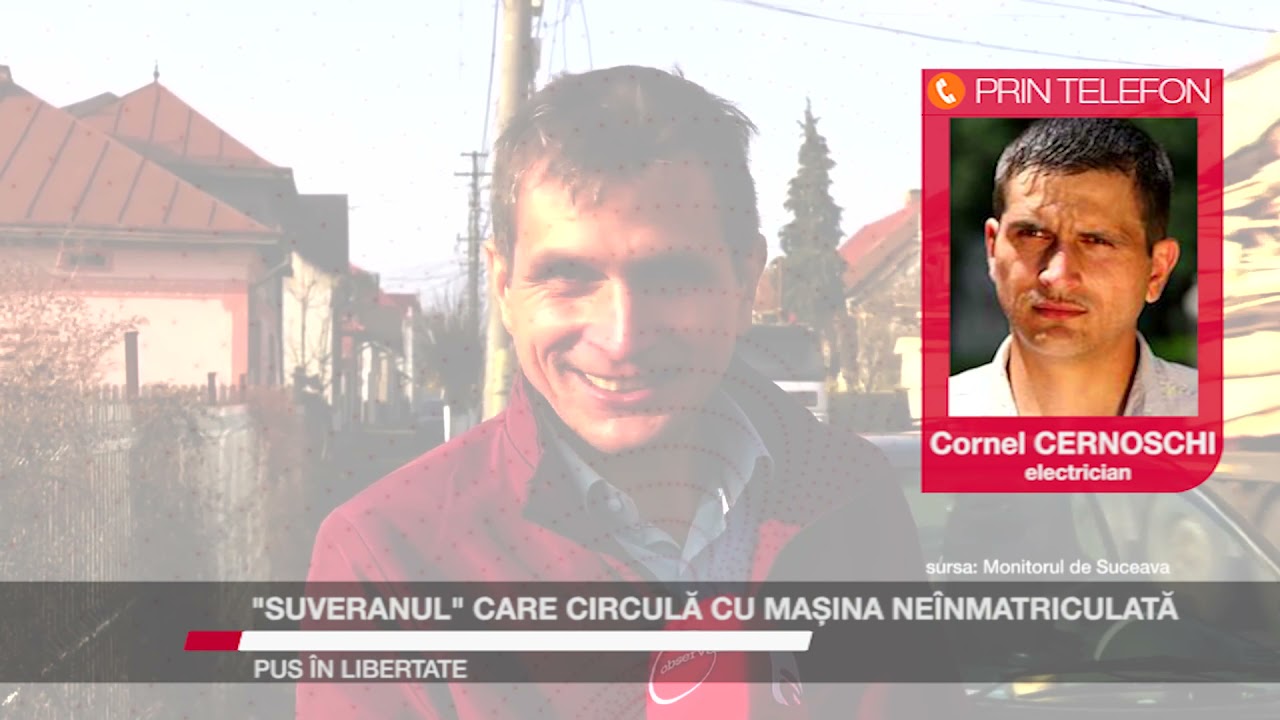 SUVERANUL CARE CIRCULĂ CU MAȘINA NEÎNMATRICULATĂ, PUS ÎN LIBERTATE