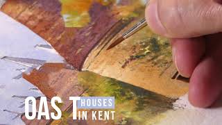 Oast Houses, Sissinghurst - Preview with Geoff Kersey ⎮ Watercolour Landscapes screenshot 2