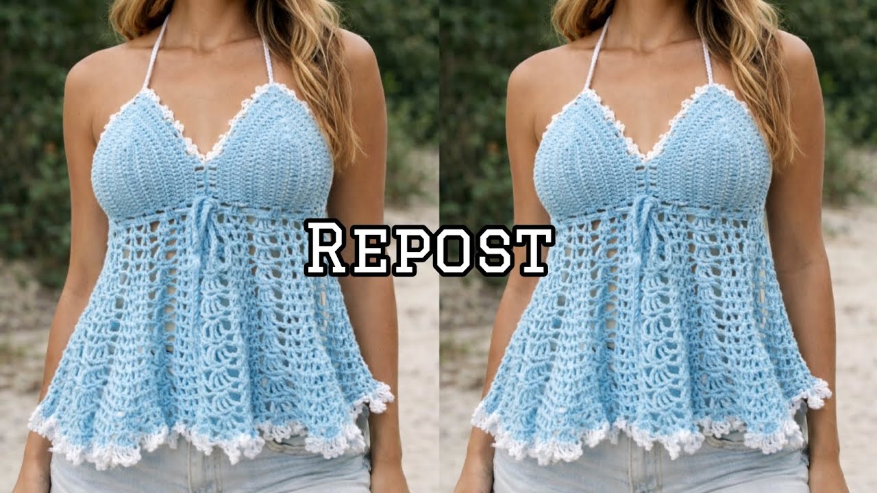 ✂️ Cropped Batinha de Crochê Passo a Passo Completo 