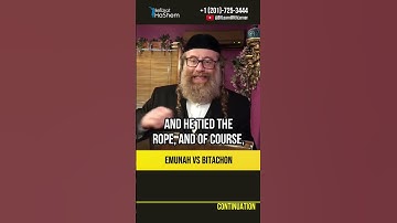 Emunah vs. Bitachon 💠 Hashem is running the world #shorts #Torah