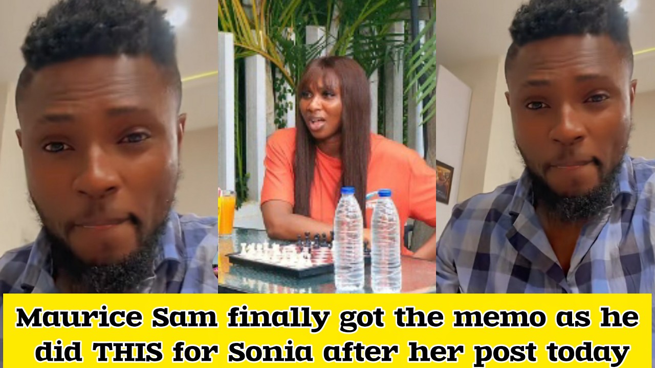 Maurice Sam finally got the memo as he did THIS for Sonia after her post today #mauricesam #soniauch