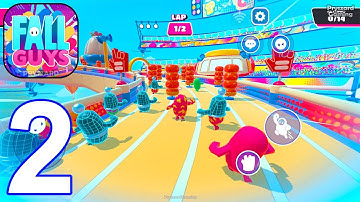 Fall Guys Mobile - Gameplay Walkthrough Part 2 Knockout & Finals Marathon (iOS, Android Gameplay)