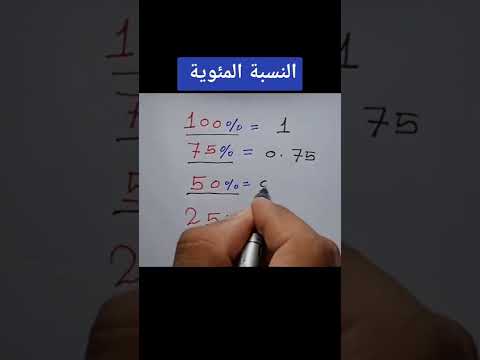 كل مايخص النسب المئويه