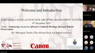 African Rock Art Digital Archive (ARADA) Access to Memory (AtoM) Platform Launch