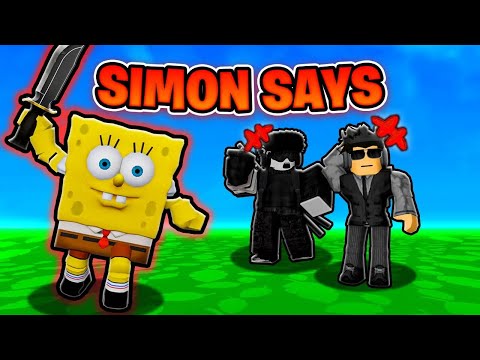 SpongeBob Plays Simon Says in Roblox MM2!