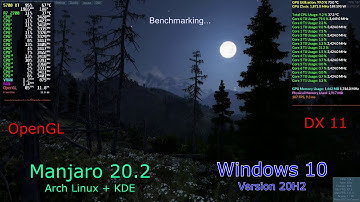 Linux vs Windows - Valley Benchmark (Radeon)