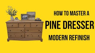 Removing Orange and Updating a Pine Dresser: DIY Makeover! 😲