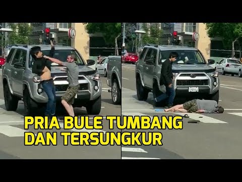 VIDEO Pria Kulit Putih di Amerika Berkelahi dengan Pria Asia, Diduga dari Indonesia