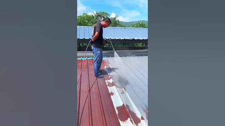 Refurbished color steel tile roof