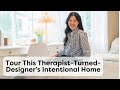 Before  after a therapistturneddesigners intentional home tour filled with diy renovations