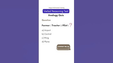 Verbal Analogy Quiz | Practice Question 31 | Verbal Ability #reasoning