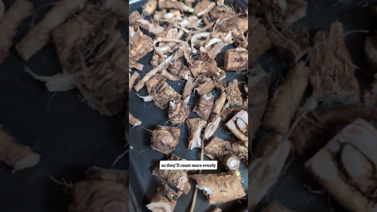 Roast & grind whole chicory into a rich, caffeine-free coffee alternative 