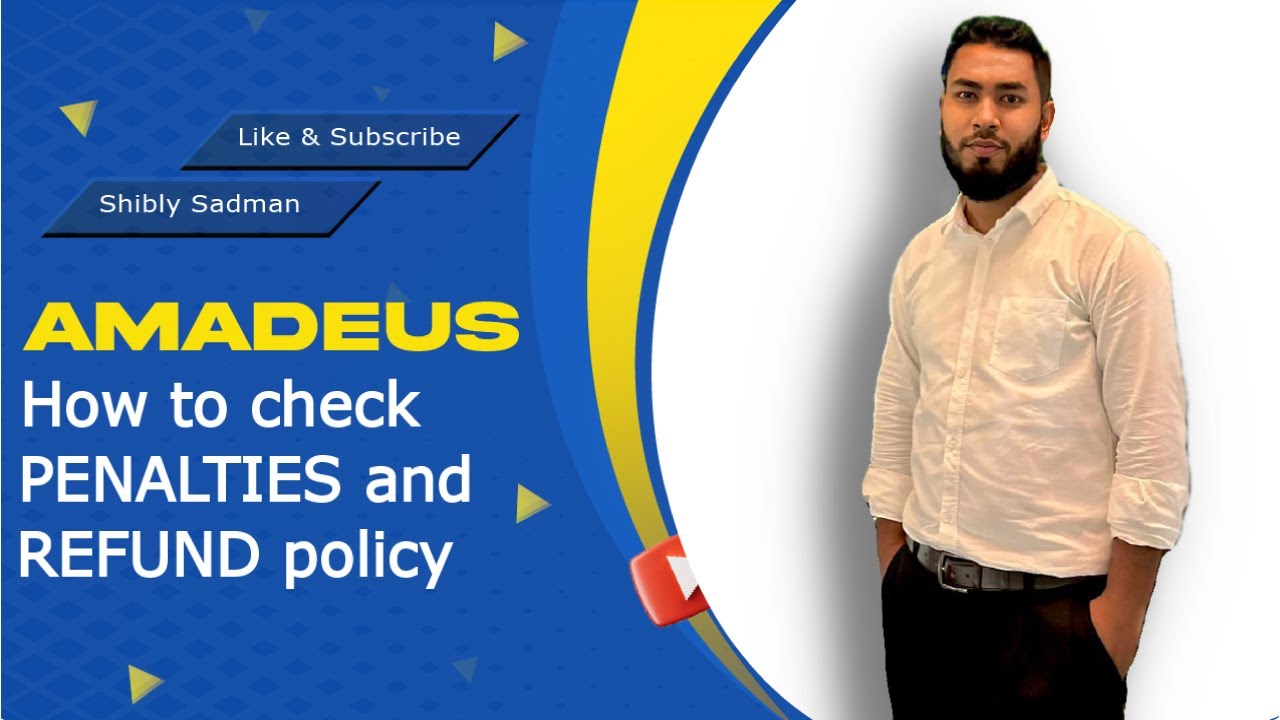 GDS~AMADEUS PENALTIES and REFUND policy✈️এমাডিউস পেনাল্টিস ও রিফান্ড এর নিয়ম