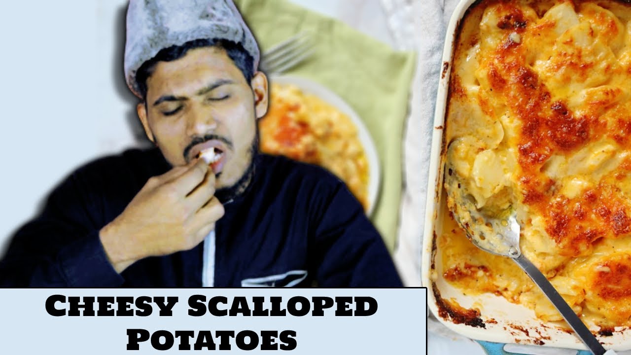Villagers Taste Test Cheesy Scalloped Potatoes First Time ! Tribal People Try Scalloped Potatoes