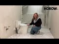 HOROW BT0338W(G) Toilet + Bidet Combo: Customizable Comfort with Heated Seat, Night Light & Dryer!