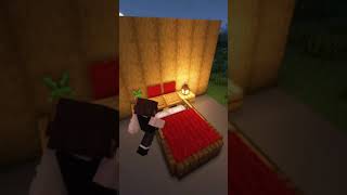 Minecraft: Bed with SECRET Chest | #shorts