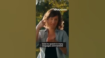 The smart glass can translate between languages in real-time.