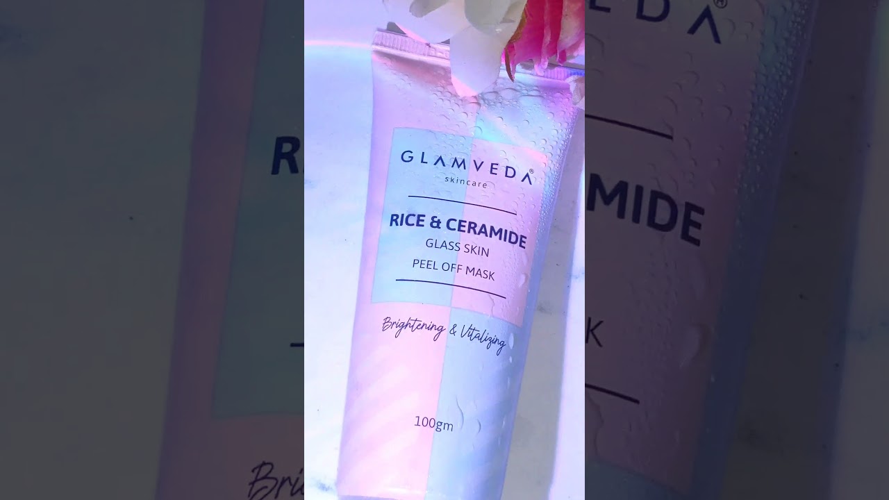 glamveda skincare rice & ceramide glass skin peel off Mask | Day 6/100✨ | shorts | youtube shorts |