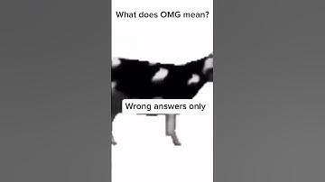 What does OMG mean? Wrong answers only