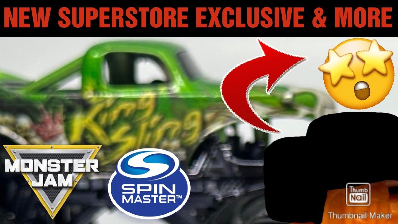 NEW SPIN MASTER MONSTER JAM SUPERSTORE EXCLUSIVE & MORE!! - YouTube