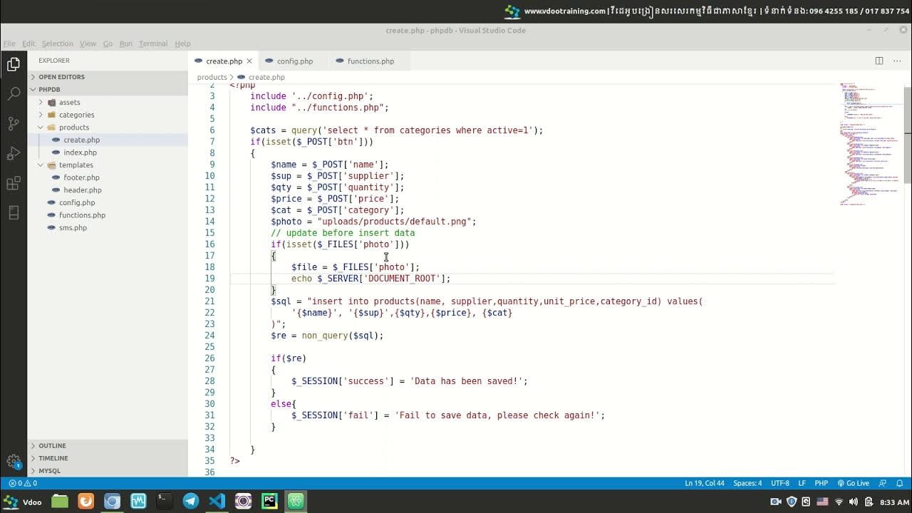 How to use upload photo part 2 in php-mysql - YouTube