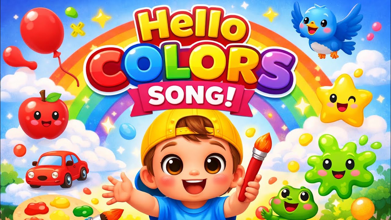 Hello Colors Song 🌈 | Learn Colors for Kids & Toddlers | Tiny Tots TV