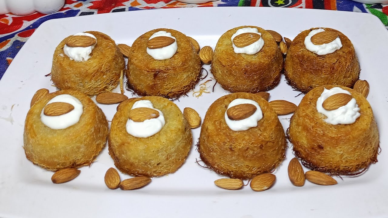 طريقه عمل الكنافه الكاب كيك المقرمشه الجميله من مطبخ تيتا زيزي