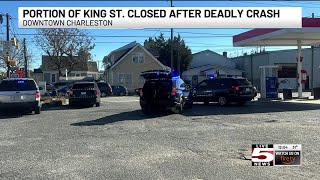 VIDEO: Charleston Police close roadway for deadly auto-pedestrian crash
