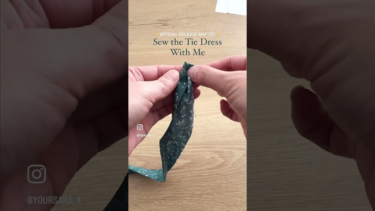 Sew the Tie Dress with Me! ✨Tie Dress Release on May 1st✨