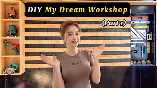 DIY My French Cleat Tool wall |  My Dream Workshop At Home  [Part.1]