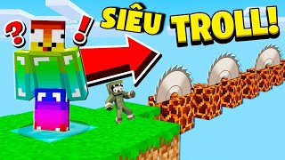 MINI GAME : PARKOUR SIÊU TROLL ** THỬ THÁCH T GAMING VÀ KHANGG VƯỢT QUA PARKOUR SIÊU TROLL SIÊU DỄ ?