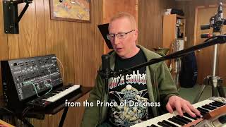 Heavy is the Torch (Ozzy Osbourne tribute)
My new track, “Heavy is the Torch,” is a tribute to Ozzy Osbourne. I finished the composition some time ago, but had to wait until I actually had a few days to practice it to attempt a recording. This is my first go at patching a crash cymbal from scratch, and I was pretty happy with how it turned out (my snare is patched from scratch as well). The tune is based on the iconic Black Sabbath theme, which I still think is one of the heaviest riffs ever written, even 55 years later. The drum sounds all emanate from my modular synth (controlled by the Major Tom polyrhythmic performance sequencer and Pamela’s New Workout). The Minimoog provides the bass sounds and the ARP 2600 the lead sounds, and a quirk of the 2600 patch is that pressing a note on the keyboard sounds a note one step lower. So, my left hand is playing in Bb on full sized keys while my right hand is playing in C on mini keys. Fun! (I could have fixed this, but I was already in too deep)
The music of Ozzy Osbourne and Black Sabbath set the standard for what heavy music could be, and although it often explored dark themes, I never thought it emanated from a place of anger or hatred. Maybe that’s why it stands the test of time.
I hope you enjoy it!
Mastered by @panicstudios
#modularsynthesizer #minimoog #moog #arp2600 #nonomodular #majortom #korg #ozzyosbourne #blacksabbath #electronicmusic #heavymetal Heavy is the Torch (Ozzy Osbourne tribute)